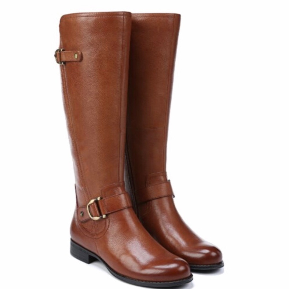 Naturalizer Joylynn Chestnut leather boots size 6